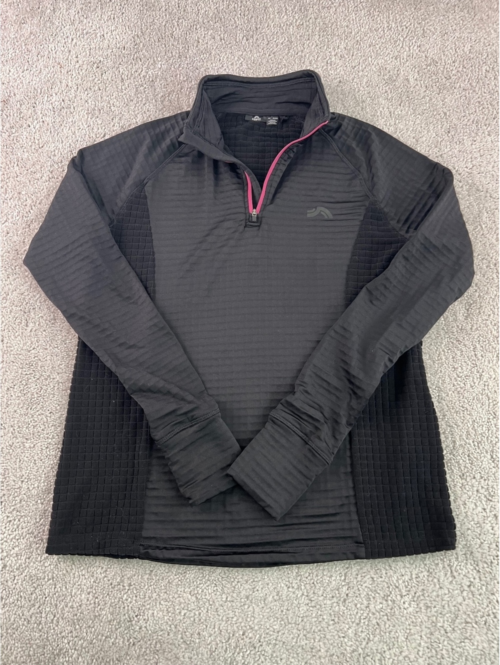 Crivit Women’s Black Quarter-Zip Pullover Sweatshirt M 8/10